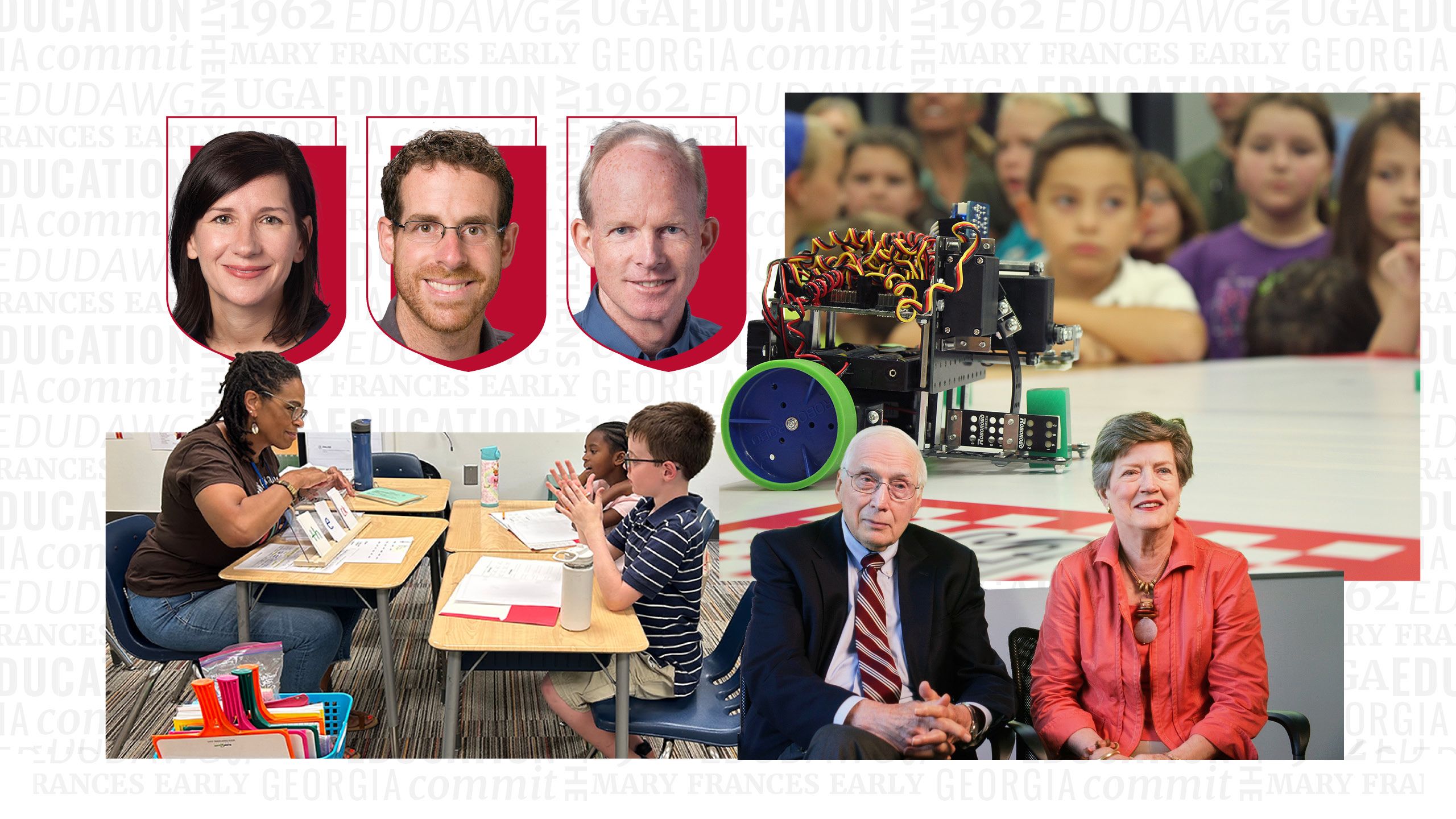 A collage of images of featured stories.