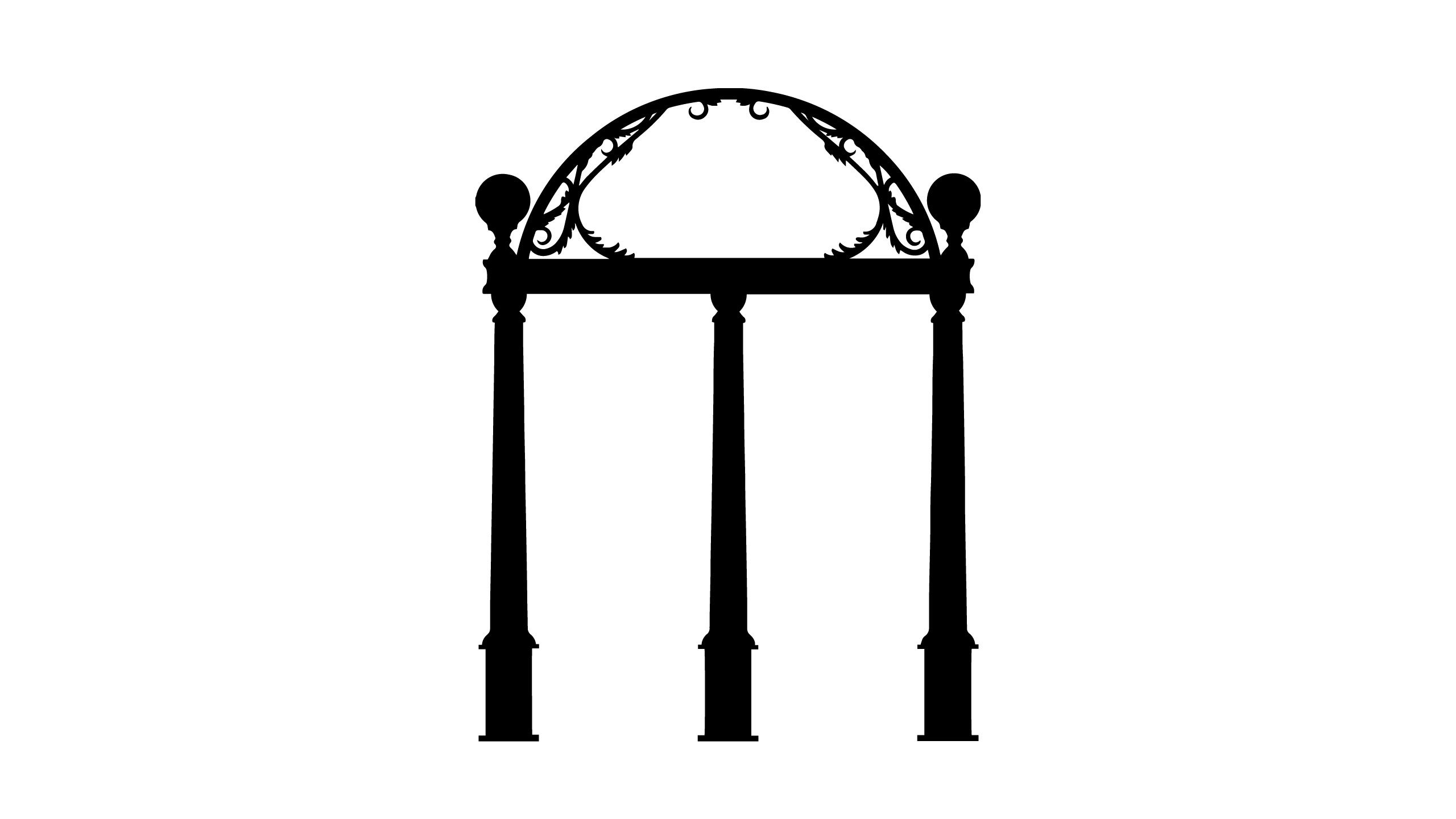 Illustration of UGA arch